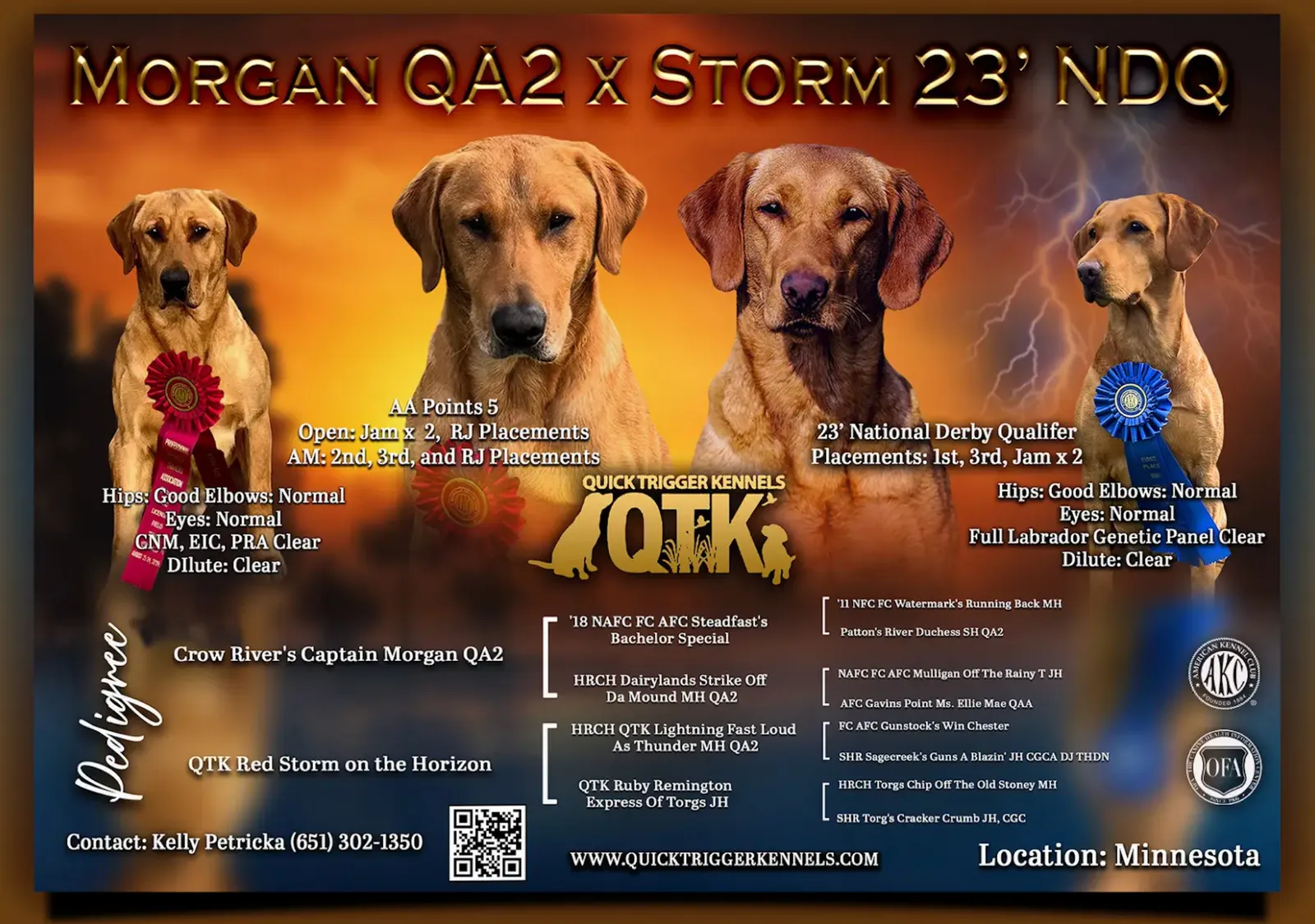 Quick Trigger Kennels litter announcement 5